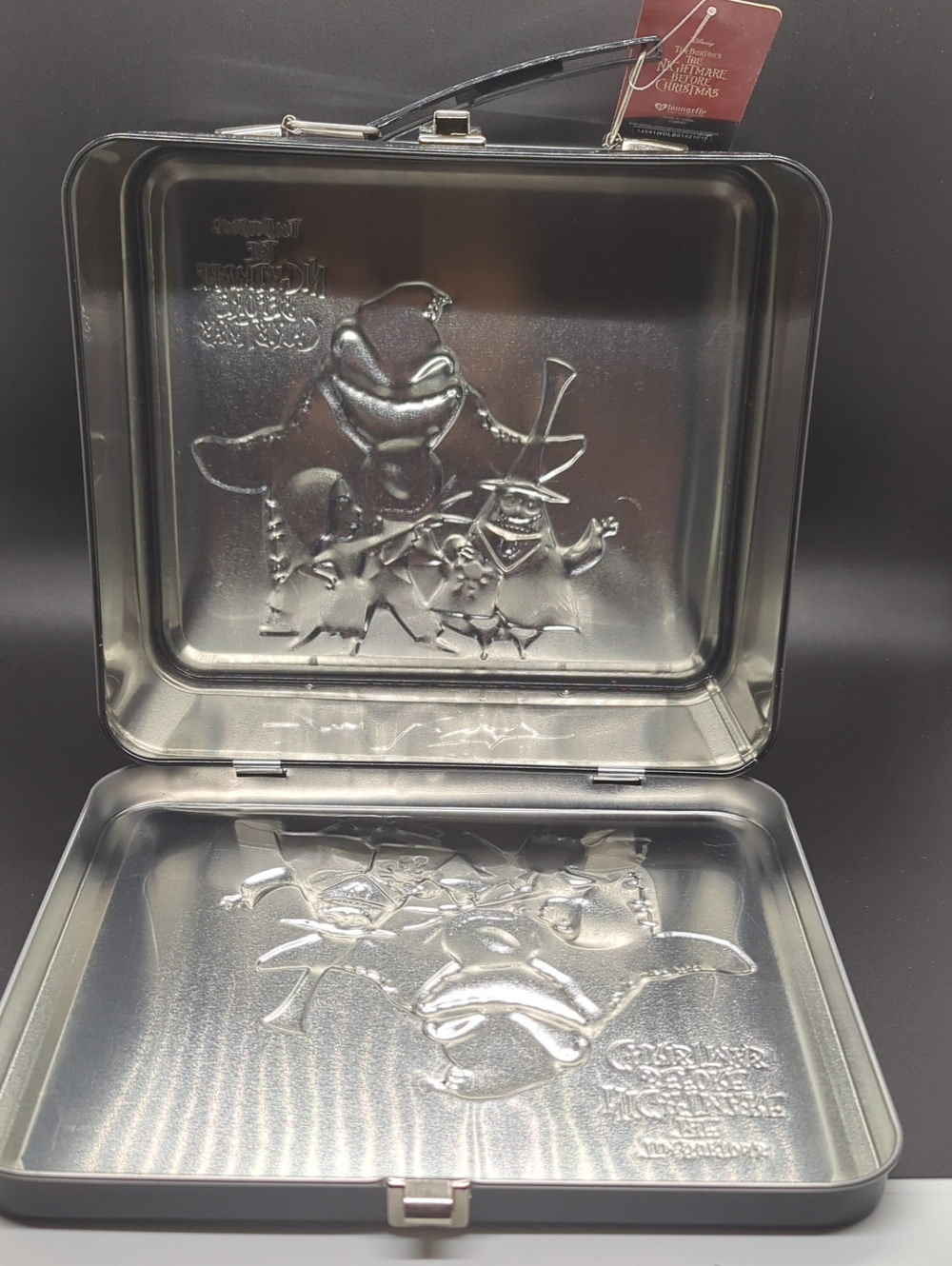 Loungefly Nightmare Before Christmas Metal Lunchbox NWT Disney - Picture 7 of 13